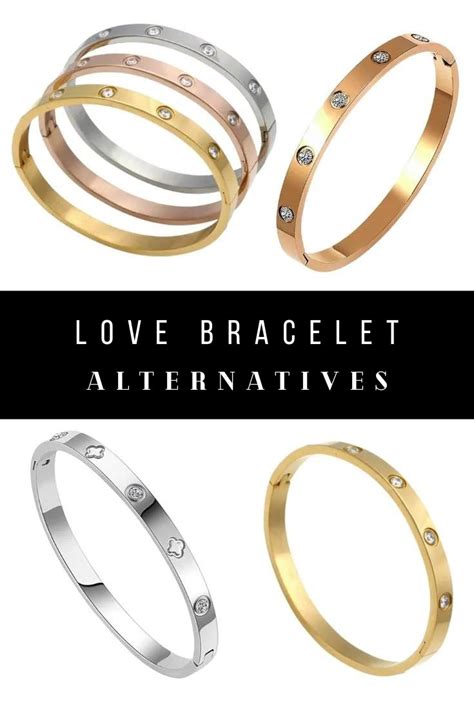 cartier love bracelet best dupe|cartier love bracelet look alikes.